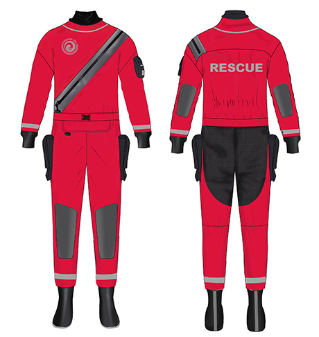 Breathable Tri-Laminate Rescue Drysuit